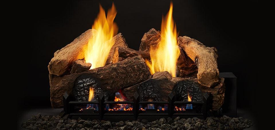 Monessen Hearth Berkley Oak Refractory Vent Free Gas Log Set