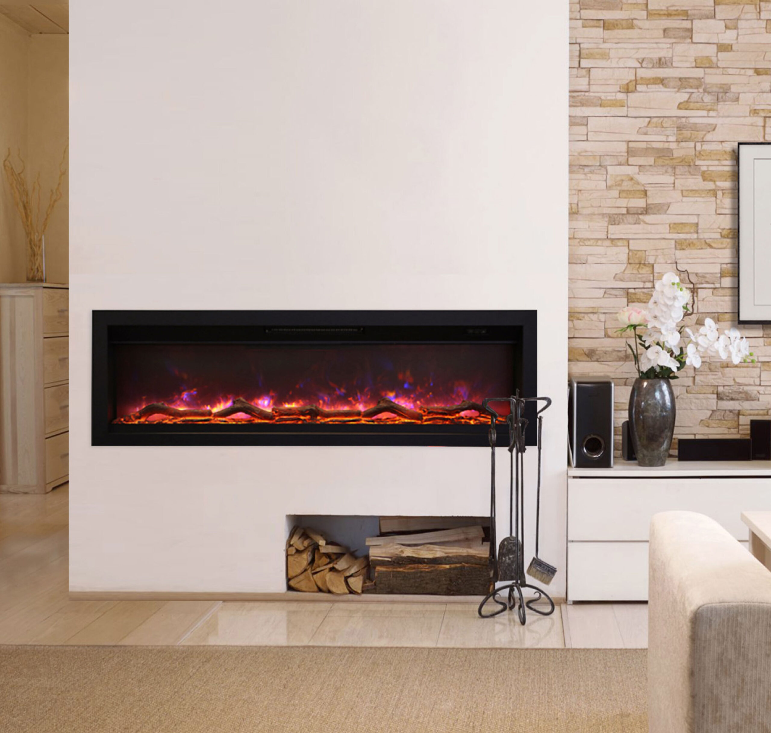 replace and restore with an electric fireplace from ambiance